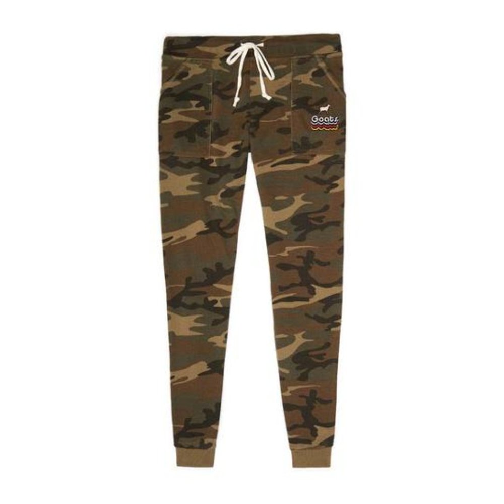 GOATS by Alternative Apparel Womens Camo Print Joggers Lg